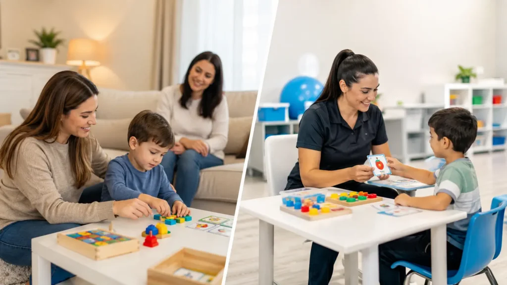 Therapy and learning in vibrant spaces